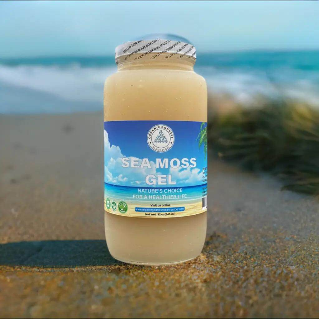 Gold Sea Moss | Sea Moss Benefits | Sea Moss Near Me | Organic Goddess Sea Moss Gel 32oz
