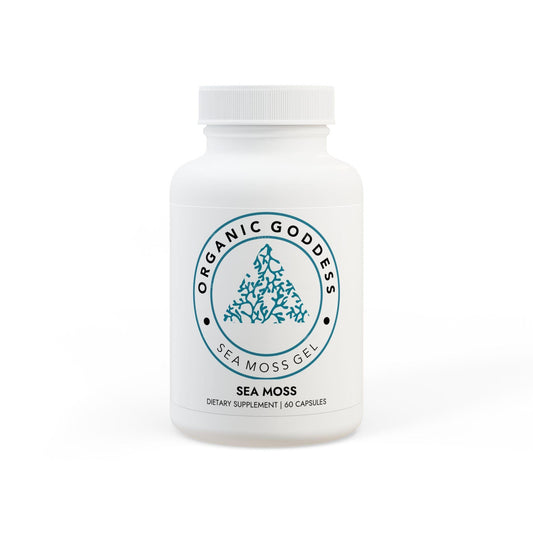 Organic Goddess Sea Moss Capsules - 60 Capsules | Sea Moss Dietary Supplement | Sea Moss Benefits | Sea Moss Near Me